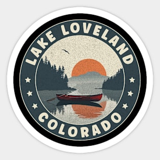 Lake Loveland Colorado Sunset Sticker